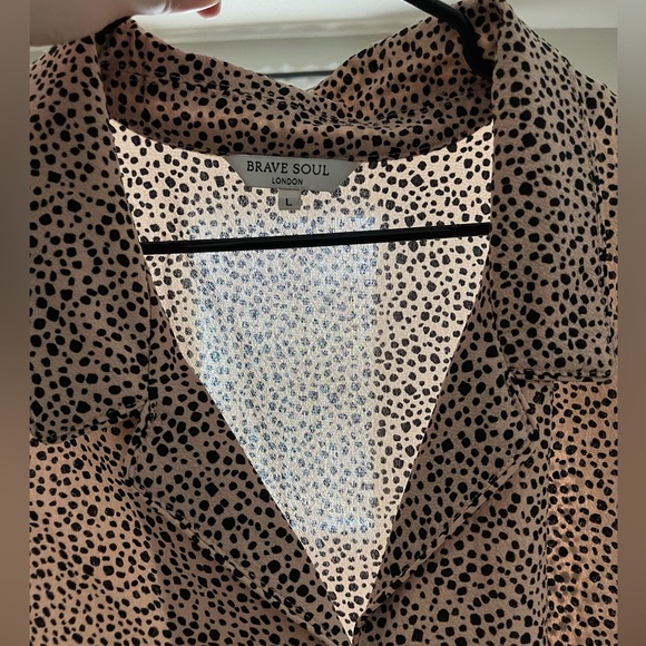 Asos Brave Soul London tie blouse - Picture 3 of 3